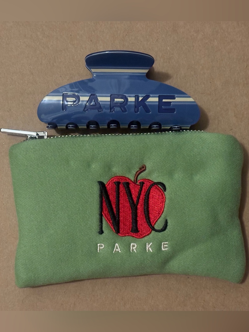 Parke Blue Stripe Claw Clip NYC Exclusive